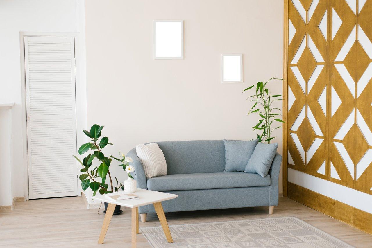Salon épuré et lumineux après désencombrement, idéal pour valoriser votre intérieur lors d'une vente.